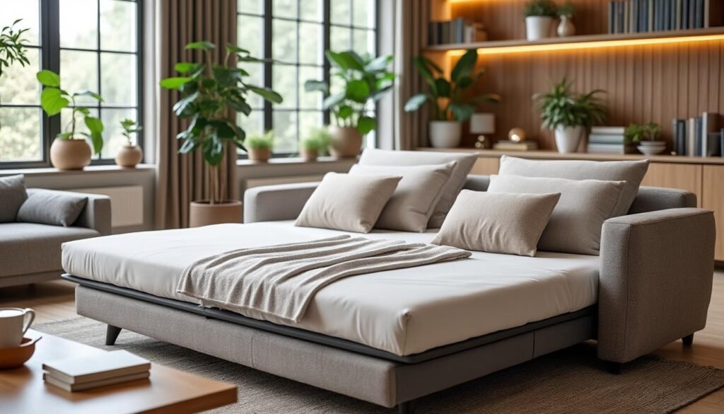 découvrez comment un canapé convertible peut transformer votre espace de vie. idéal pour les petits appartements, il combine confort et fonctionnalité, offrant des solutions astucieuses pour accueillir vos invités tout en maximisant votre espace.