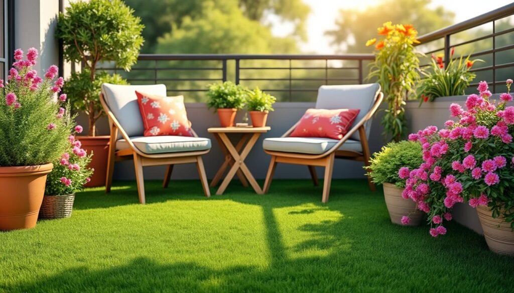 découvrez comment aménager votre balcon avec du gazon synthétique pour créer un espace agréable et verdoyant. explorez les avantages de ce matériau moderne et profitez de conseils pratiques pour une installation réussie et esthétique.