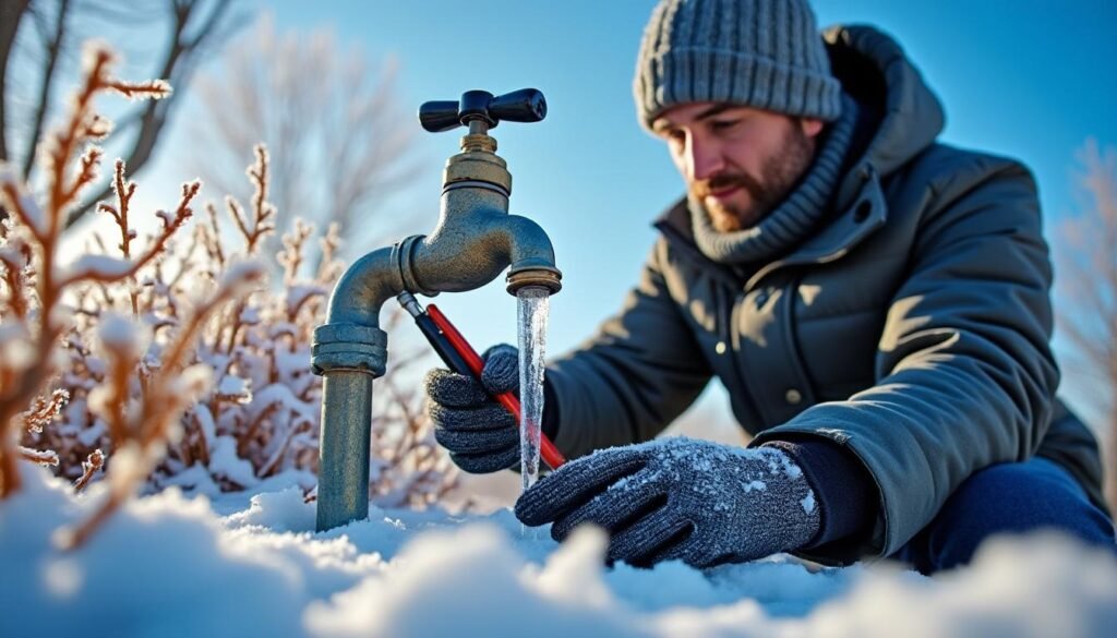 protégez votre installation extérieure cet hiver : découvrez pourquoi et comment installer une vanne antigel sur votre robinet avant l'arrivée du gel. conseils et astuces pour éviter les mauvaises surprises !