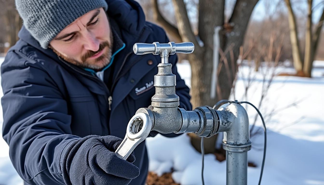 protégez votre robinet extérieur du gel cet hiver en installant une vanne antigel. prévenez les dégâts causés par le froid et assurez le bon fonctionnement de votre installation, avant qu’il ne soit trop tard !