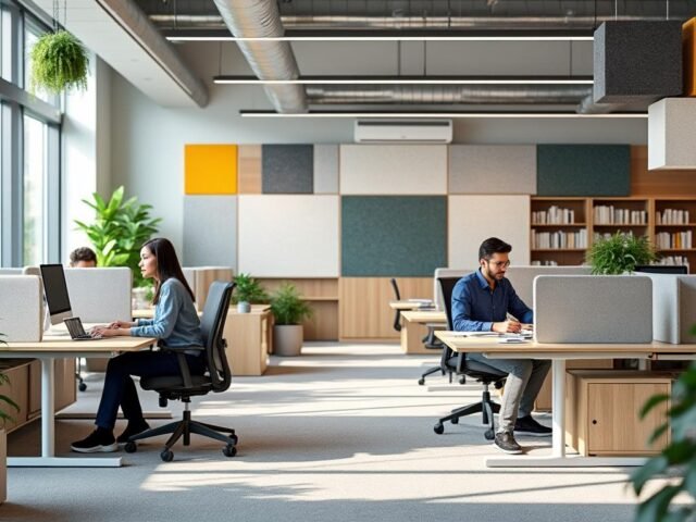 Comment limiter les nuisances sonores en open space à moindre coût