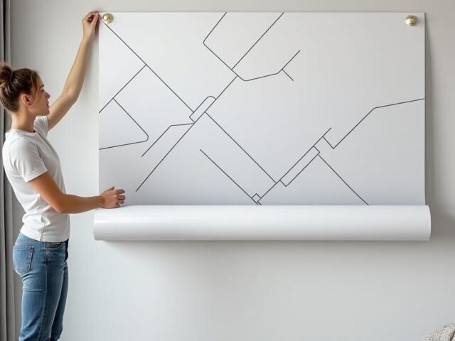 Comment poser du papier peint sans table à tapisser facilement