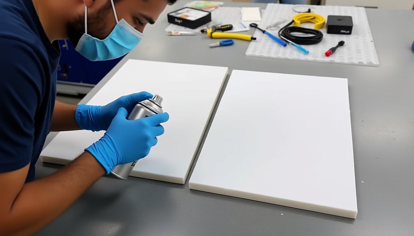 découvrez comment utiliser la colle néoprène en spray efficacement, sans laisser de traces et en toute sécurité grâce à nos conseils pratiques et astuces.