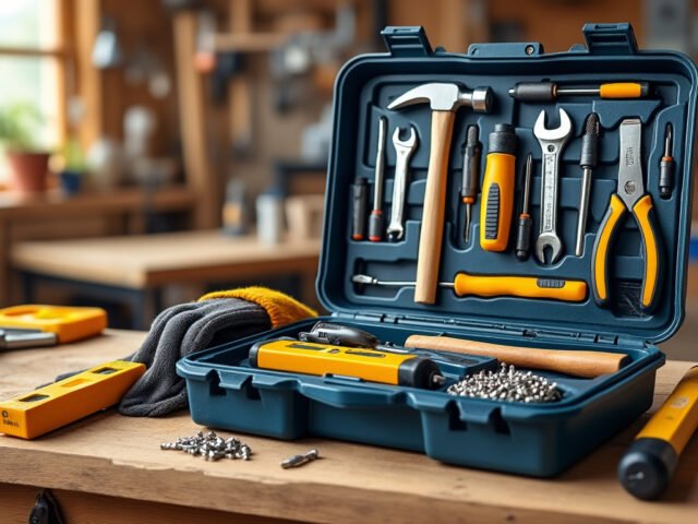 Outils essentiels du bricoleur débutant : la boîte à outils idéale pour démarrer